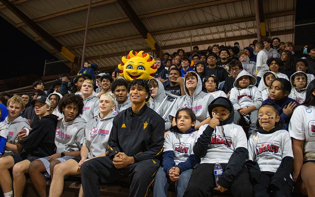 ‘Natives can ball’ too: ASU’s Xavier Guillory inspires Native American youth at Fiesta Bowl Legacy Youth Clinic