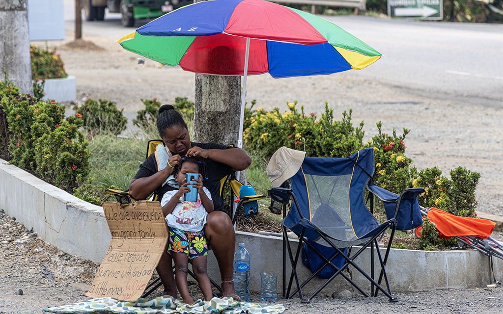 Migrants headed north from the Darién Gap can walk or catch a bus