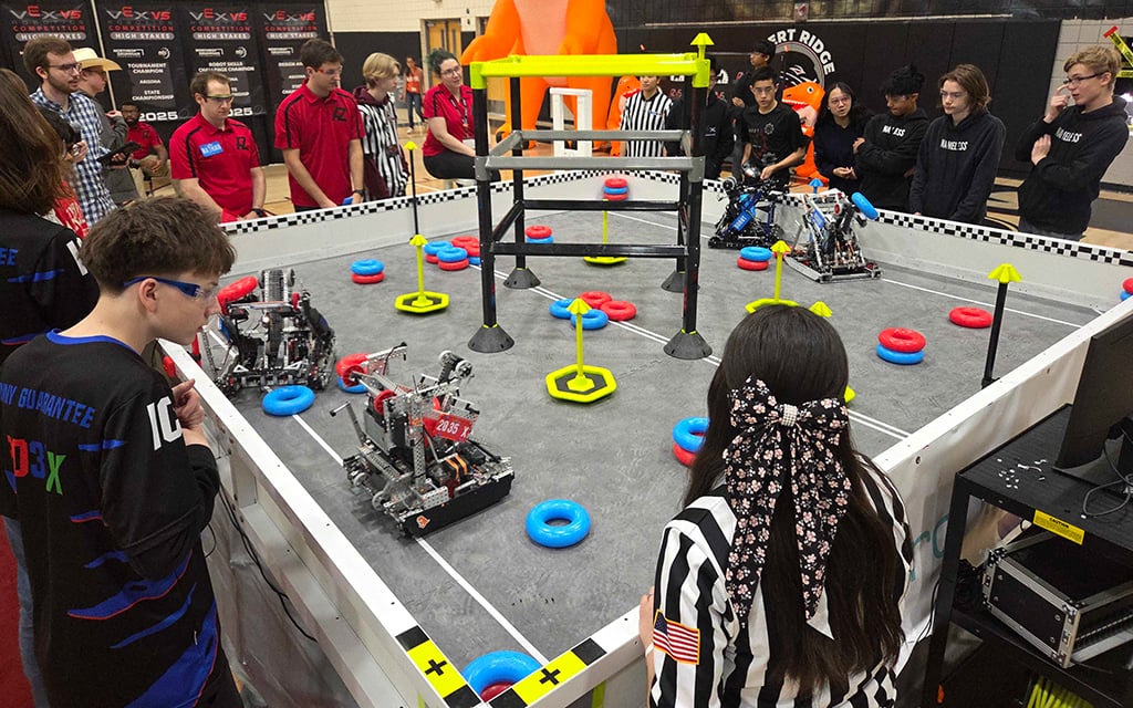 Arizona high school robotics teams pair ingenuity and teamwork in VEX State Championship