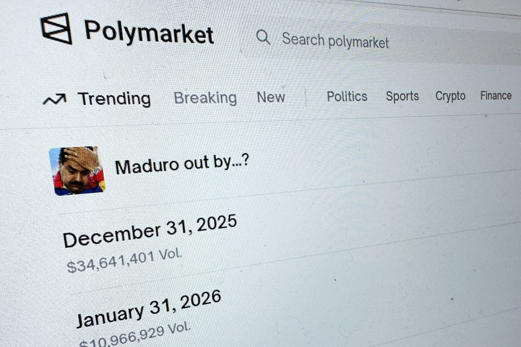 Prediction markets under scrutiny over insider bets on Venezuela and other military action