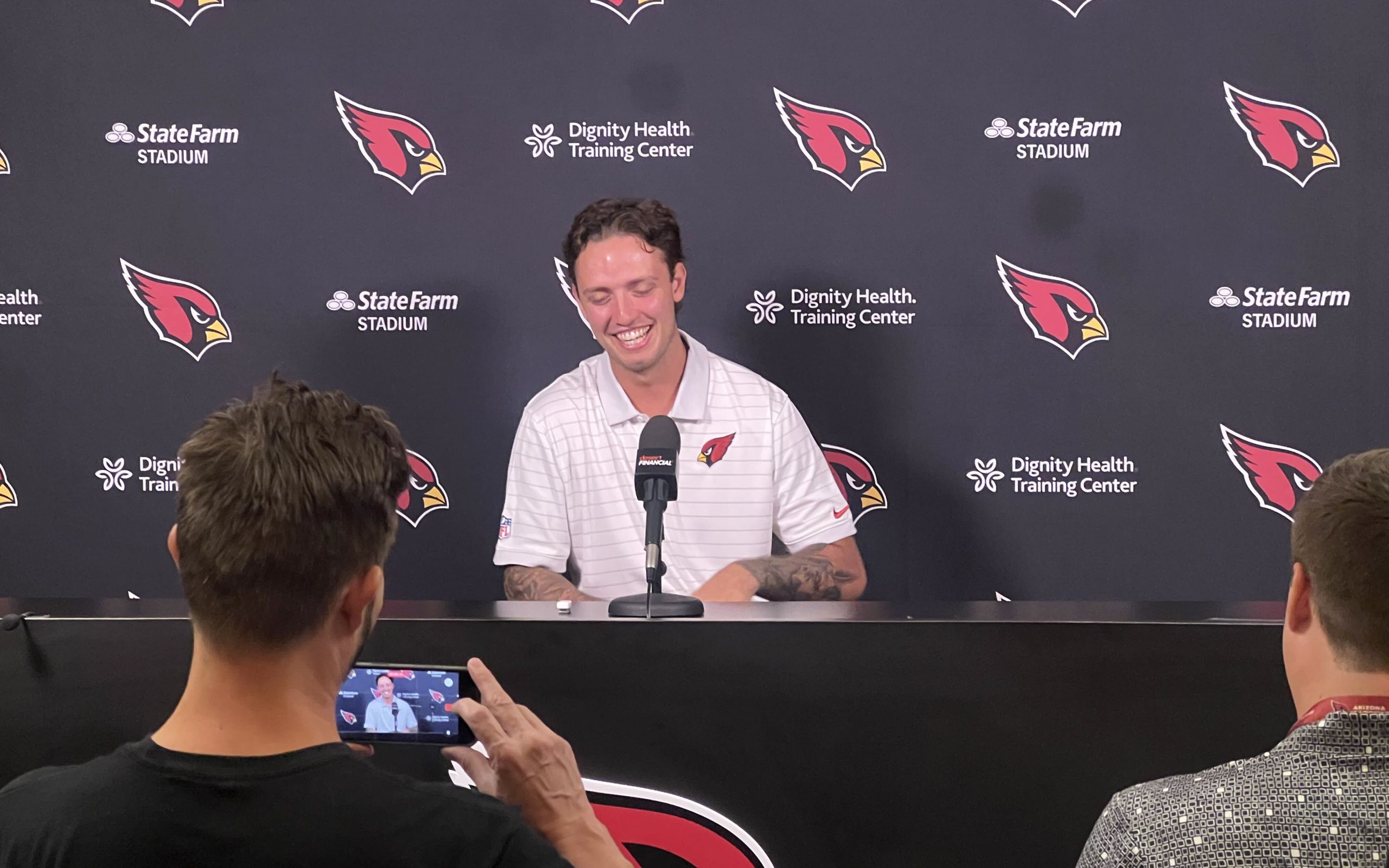Arizona Cardinals’ Carson Beck works to earn trust in quarterback competition